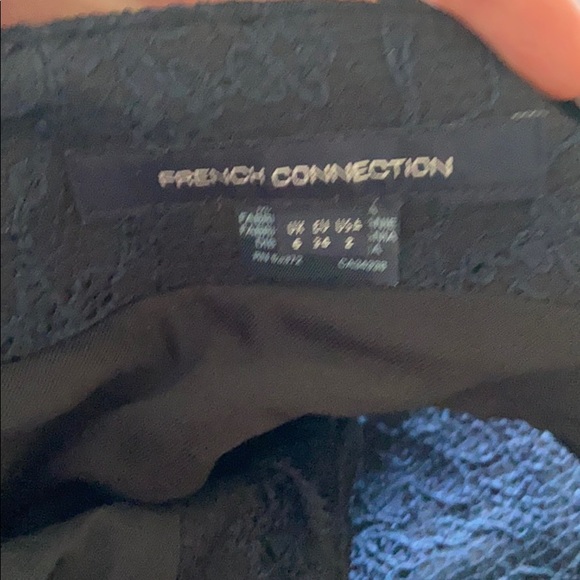 French Connection Fitted Navy Dress Size 2 - Picture 5 of 6